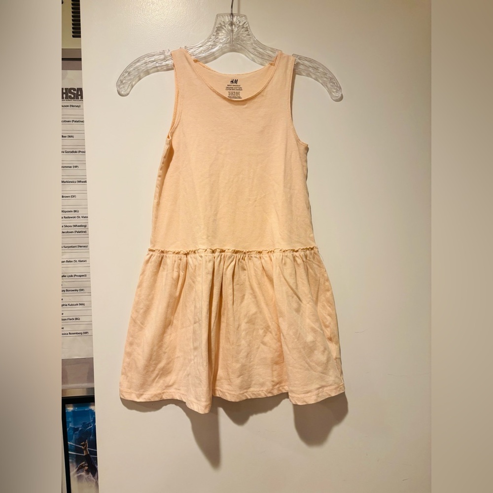 H&M Light Peach Casual Kids Dress, 6-8Y
